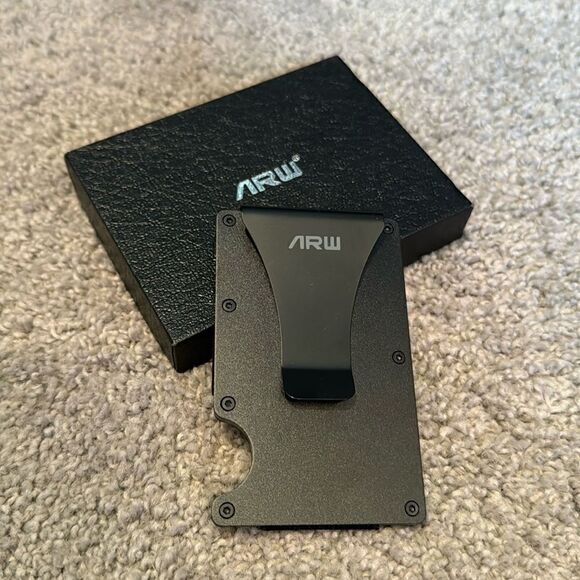 Men’s Black Compact Wallet - RFID blocking NEW - Picture 3 of 7